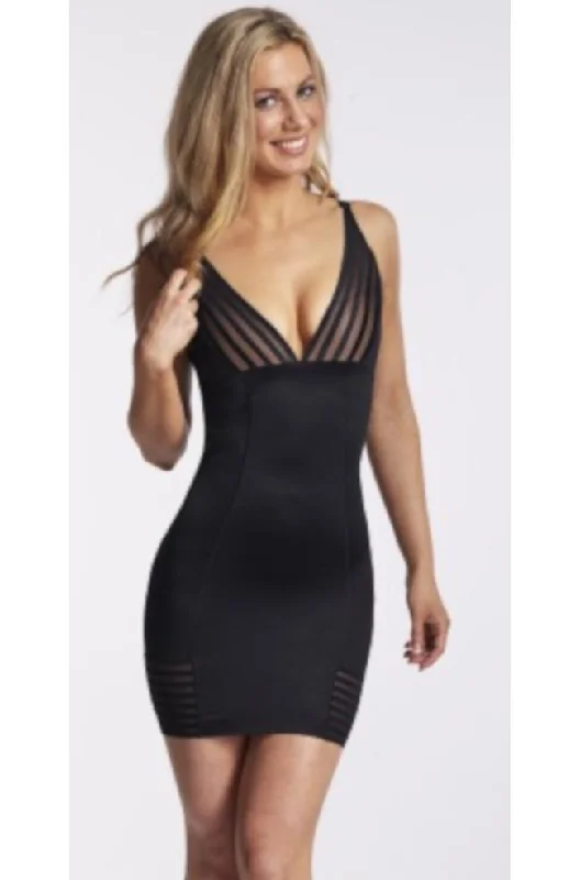 lace bras for a romantic lookPlunging Shaping Slip Multi-way Straps (Black or Nude)