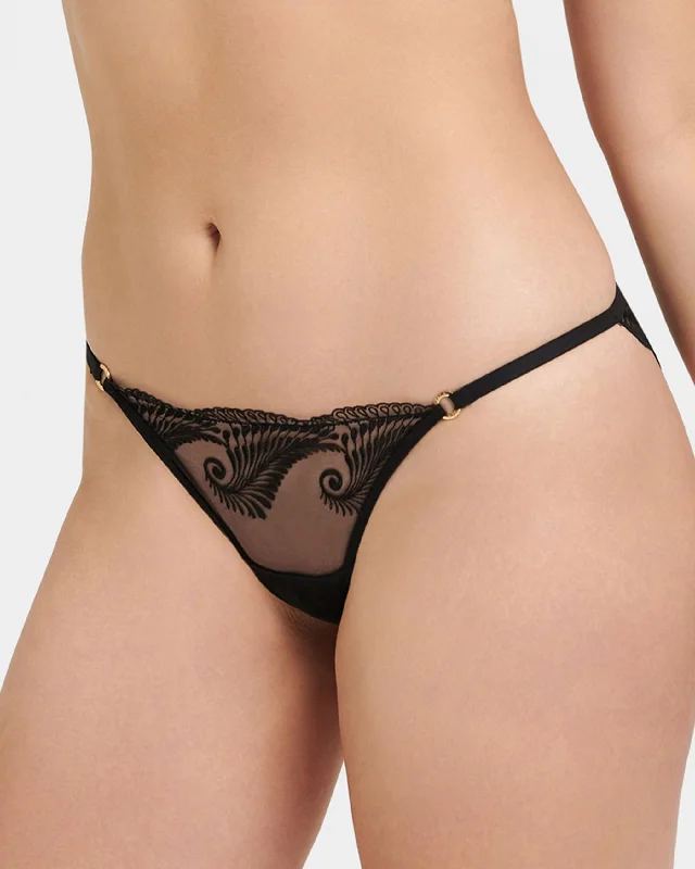 plus size bras with good supportRafaela Thong Black