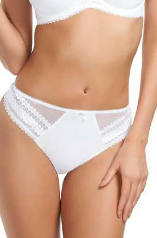 balconette lace bras for a feminine touchRebecca Brief (White or Black)