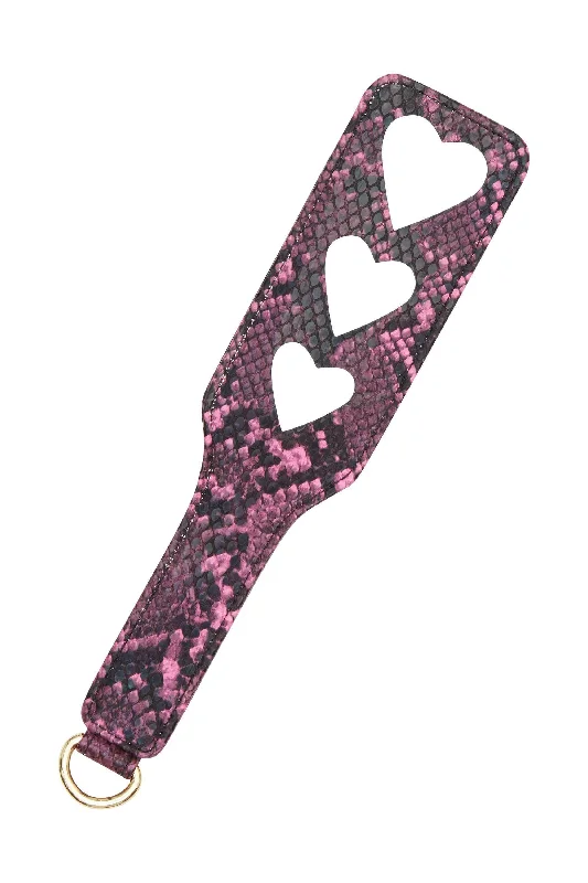 Bra with a cotton - lined cup for a natural and soft feel Heart Spanking Paddle Purple Snake Bra with a cotton - lined cup for a natural and soft feel Heart Spanking Paddle Purple Snake