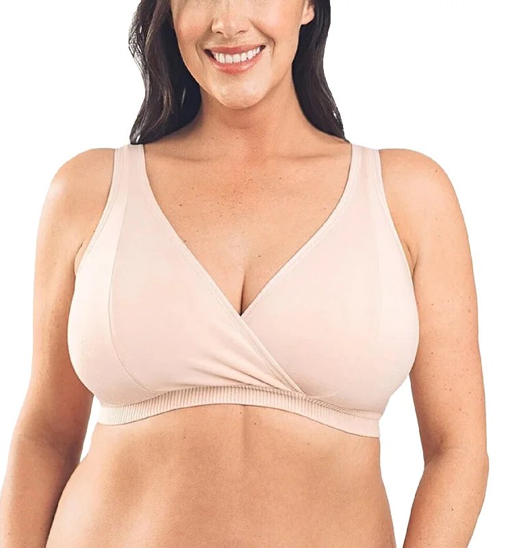 Bra with a plus - size underwire for enhanced support Royce Mia Organic Cotton Lounge Bra (1451) - Blush Bra with a plus - size underwire for enhanced support Royce Mia Organic Cotton Lounge Bra (1451) - Blush