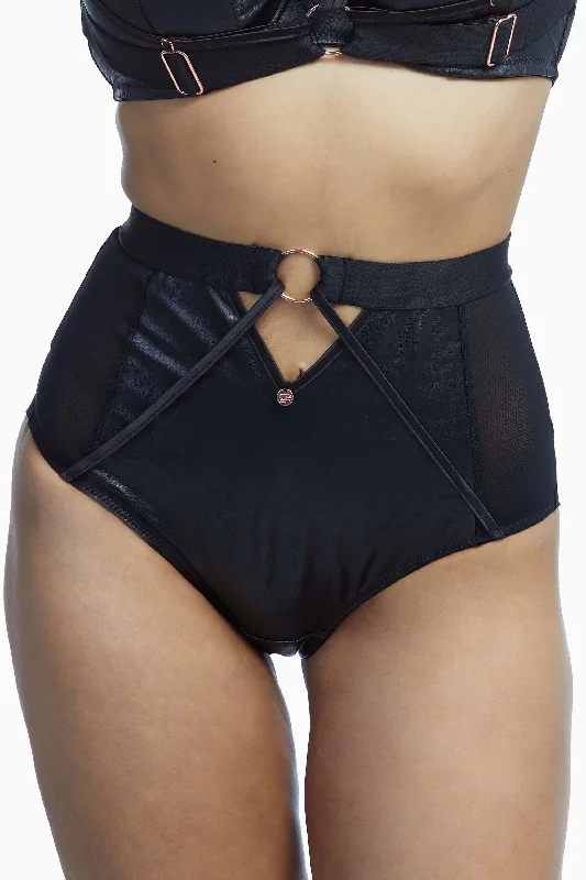 balconette lace bras for a feminine touchHarnessed High Waist Brief Black
