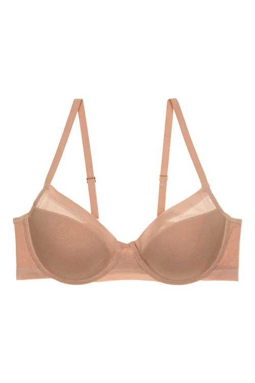 Bra with a nylon - lined cup for stretch and support Scope Balconette Underwire Bra Bra with a nylon - lined cup for stretch and support Scope Balconette Underwire Bra
