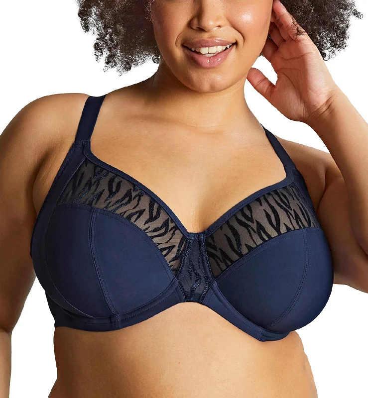 Bra with a reversible design for double the style options Sculptresse by Panache Alexa Full Cup Underwire Bra (11105) - Navy Bra with a reversible design for double the style options Sculptresse by Panache Alexa Full Cup Underwire Bra (11105) - Navy