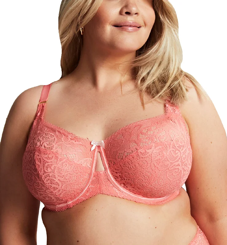 Full - cup bras providing maximum coverage and support Sculptresse by Panache Estel Full Cup Underwire Bra (9685) - Coral Full - cup bras providing maximum coverage and support Sculptresse by Panache Estel Full Cup Underwire Bra (9685) - Coral