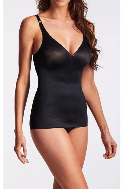 minimizer plus size bras for curvy figuresSmoothing Camisole (Black or Nude)