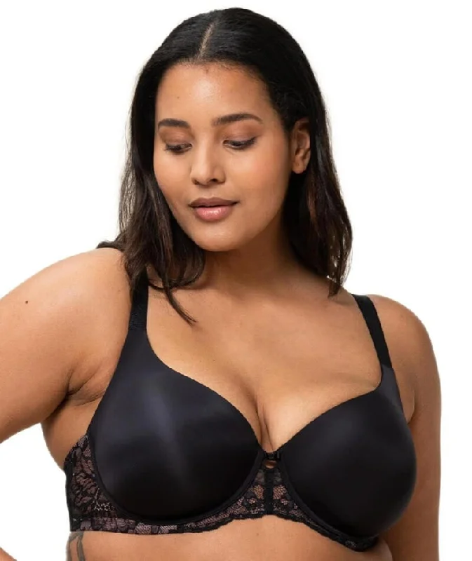 push up bras for enhanced cleavageTriumph Amourette Charm Underwired Padded Bra - Black push up bras for enhanced cleavageTriumph Amourette Charm Underwired Padded Bra - Black