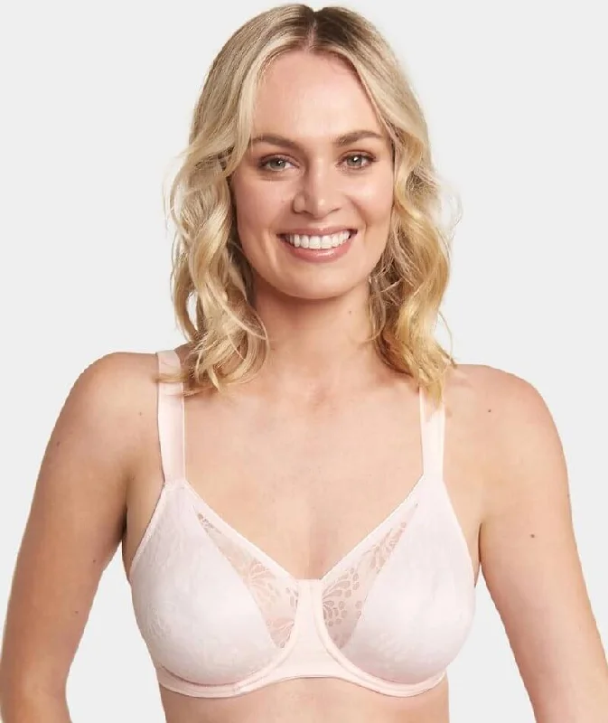 plus size convertible bras for flexibilityTriumph Lacy Minimizer Bra - Pearl