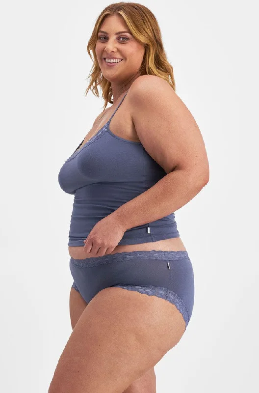 plunge bras for low cut topsParisienne Cotton Boyleg Brief (Powel Blue)