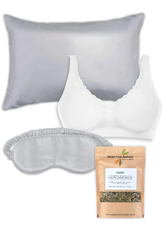 Bra with a hypoallergenic lining for sensitive skin​ Luxe Sleep Essentials Set