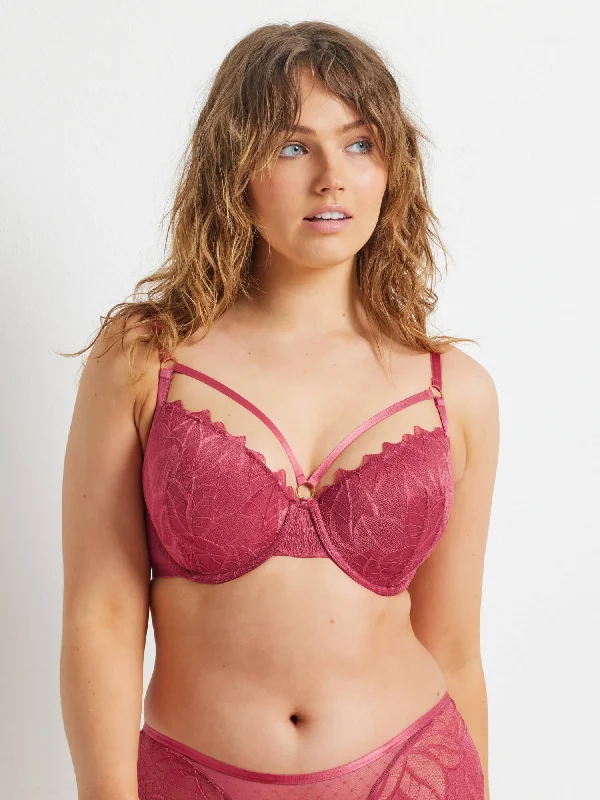 Bra with a satin finish for a luxurious look​ After Dark Frenchy Balconette Bra