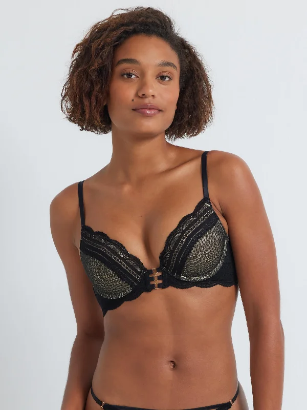 Bra with a quick - drying lining for convenience​ After Dark Mystique Push Up Bra
