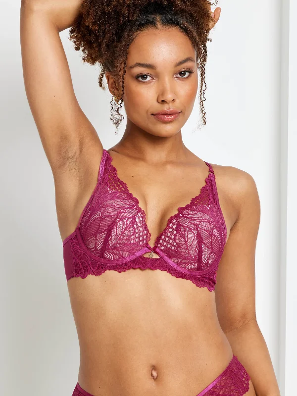 Bra with a soft - touch lining for a luxurious experience​ After Dark Wild Fire Push Up Bra