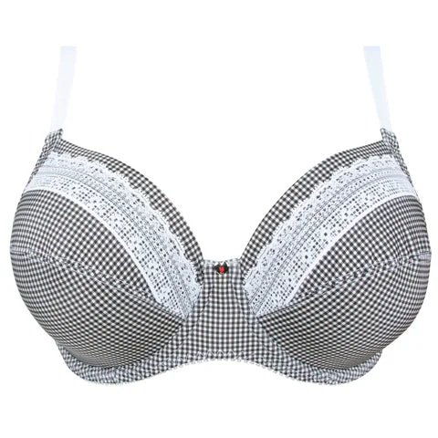 Bra with side - support panels to prevent spillage Antigel Vichy Citadine UW Full Cup Bra Bra with side - support panels to prevent spillage Antigel Vichy Citadine UW Full Cup Bra
