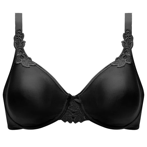 Bra with padded straps to reduce shoulder strain Chantelle Hedona Minimizer Bra Black Bra with padded straps to reduce shoulder strain Chantelle Hedona Minimizer Bra Black