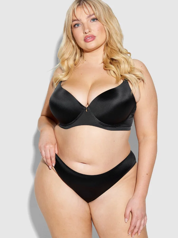 Nursing bras for easy breastfeeding access​ Lexi Push Up Plunge T-Shirt Bra