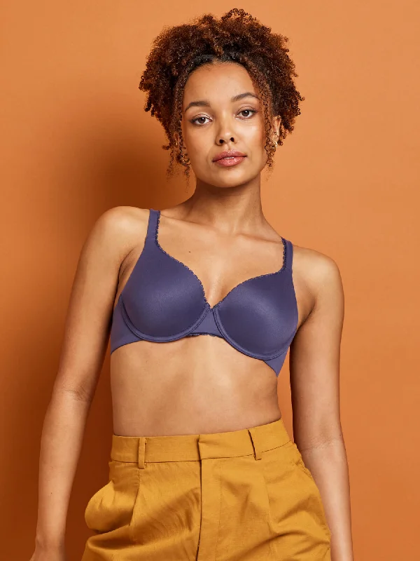 Polyester bras with moisture - wicking properties​ Total Comfort Lace Trim T-Shirt Bra