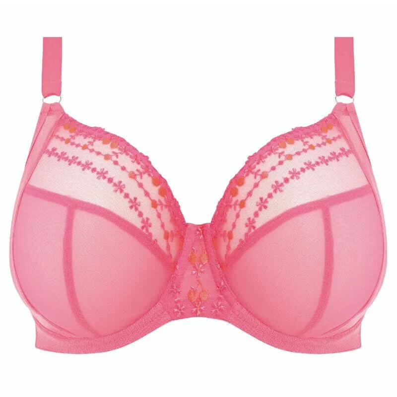 Bra with a silk - lined cup for a luxurious texture Elomi Matilda Plunge Bra Wild Cherry Bra with a silk - lined cup for a luxurious texture Elomi Matilda Plunge Bra Wild Cherry