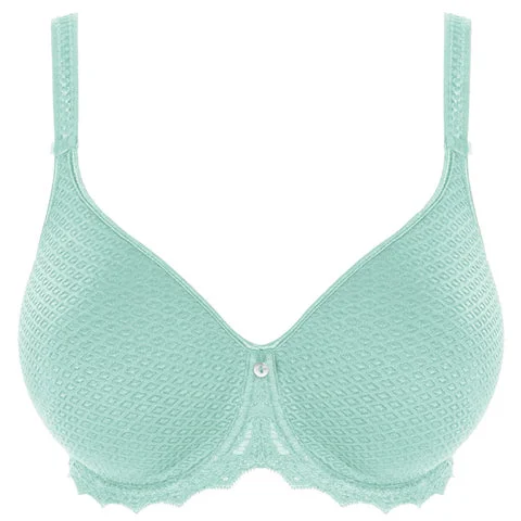 Bra with a plus - size padded strap for reduced shoulder strain​ Empreinte Cassiopee Spacer Bra Bleu Tendre