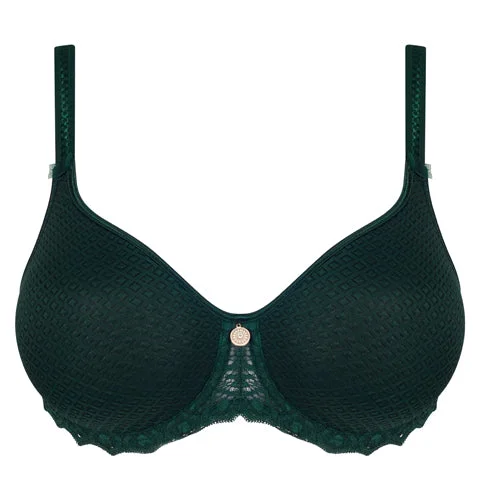 Bra with a racerback design for better mobility​ Empreinte Cassiopee Spacer Bra Emerald
