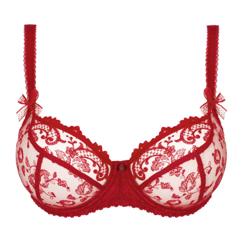 Bra with a plus - size underbust band for a secure fit Empreinte Gaby Balcony Bra Passion Bra with a plus - size underbust band for a secure fit Empreinte Gaby Balcony Bra Passion