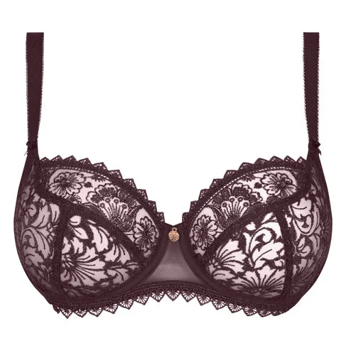 Bra with a push - up insert for extra cleavage on demand​ Empreinte Josephine UW Balcony Bra Grenade