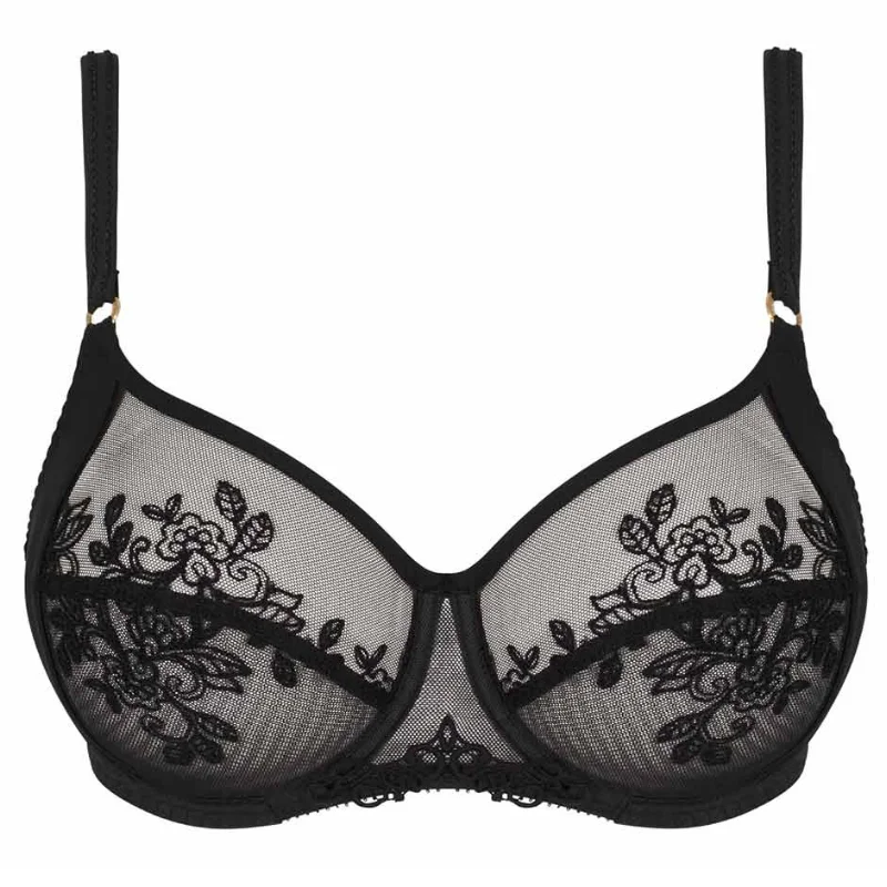 Bra with a plus - size seamless design for a smooth look​ Empreinte Paola Full Cup Bra Black