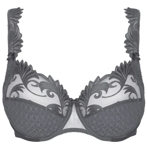 Bra with a silk - lined cup for a luxurious texture​ Empreinte Thalia UW Gris Celeste