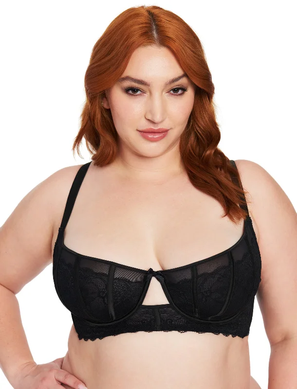 Bra with a shiny finish for a glamorous effect​ Drew Underwire Bra