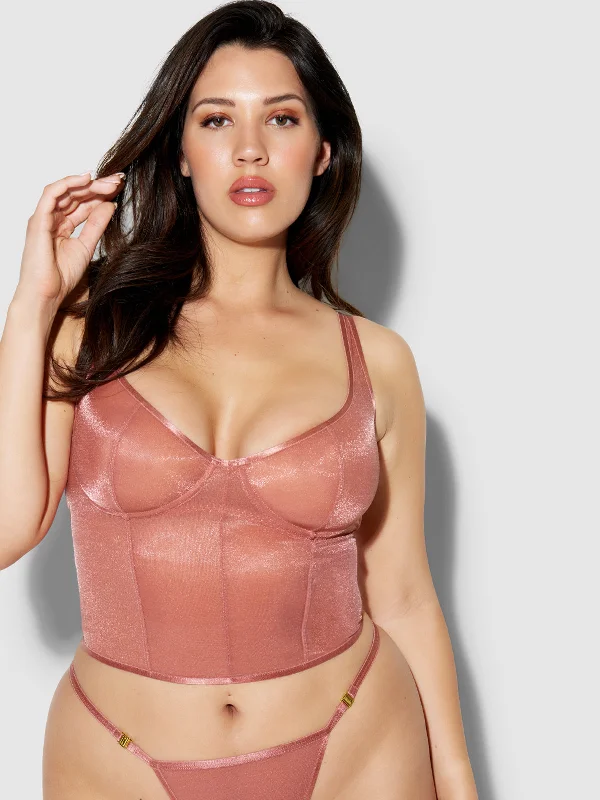 Seamless bras for a smooth and invisible look under clothes Pia Unlined Underwire Mesh Bustier Seamless bras for a smooth and invisible look under clothes Pia Unlined Underwire Mesh Bustier