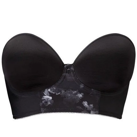 Bra with a built - in underwire for enhanced support​ Freya Deco Strapless Longline Bra