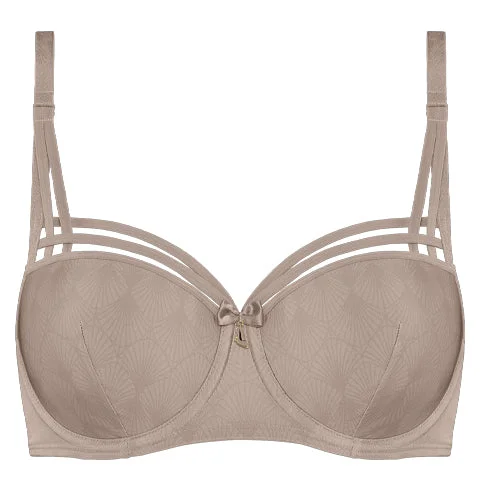 Plus - size bras designed for larger cup sizes and fuller figures Marlies Dekkers Dame de Paris Balcony Bra Shimmering Bronze Plus - size bras designed for larger cup sizes and fuller figures Marlies Dekkers Dame de Paris Balcony Bra Shimmering Bronze