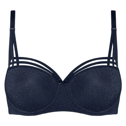 Bra with a breathable lining for a cool feel​ Marlies Dekkers Dame de Paris Balcony Bra Sparkling Blue