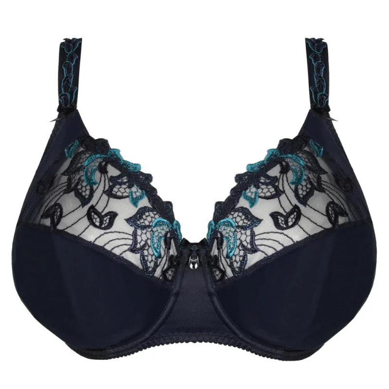 Bra with side - support panels to prevent spillage Prima Donna Deauville Full Cup Bra Velvet Blue (I-K) Bra with side - support panels to prevent spillage Prima Donna Deauville Full Cup Bra Velvet Blue (I-K)