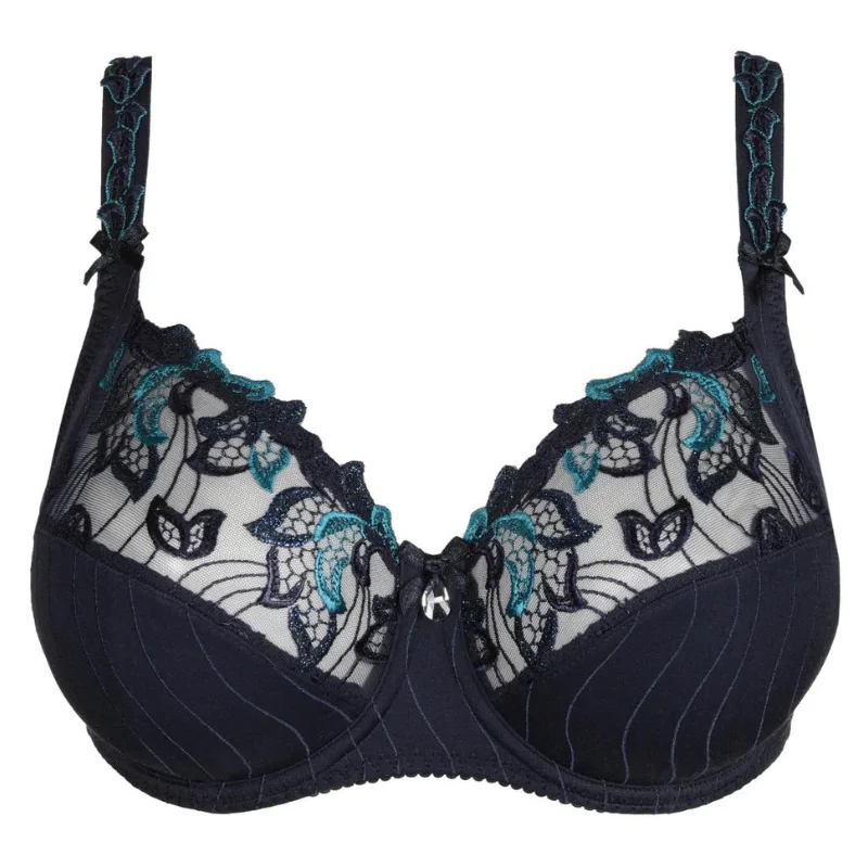 Bra with a wire - free band for a more comfortable underbust area Prima Donna Deauville Full Cup Bra Velvet Blue Bra with a wire - free band for a more comfortable underbust area Prima Donna Deauville Full Cup Bra Velvet Blue