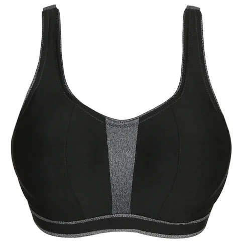 Bra with a matte finish for a more subdued appearance Prima Donna The Sweater UW Soft Cup Sports Bra Black Bra with a matte finish for a more subdued appearance Prima Donna The Sweater UW Soft Cup Sports Bra Black