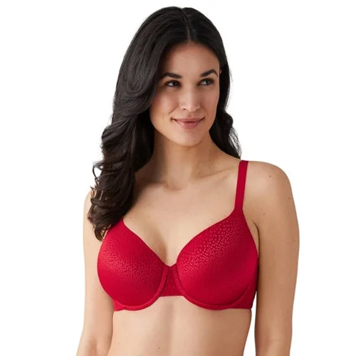 Bra with a plus - size back - closure for a secure fit Wacoal Back Appeal Moulded T Shirt Bra Barbados Cherry Bra with a plus - size back - closure for a secure fit Wacoal Back Appeal Moulded T Shirt Bra Barbados Cherry