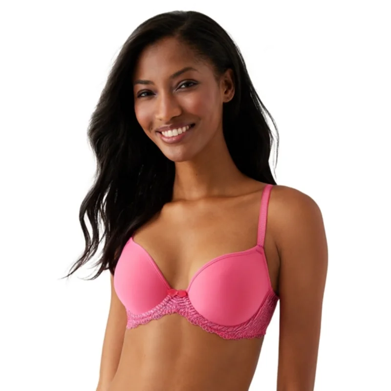 Long - line bras for added support and a slimming effect Wacoal La Femme Plunge Bra Hot Pink Long - line bras for added support and a slimming effect Wacoal La Femme Plunge Bra Hot Pink