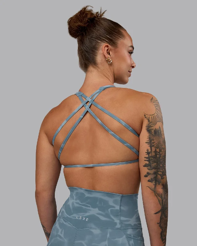 convertible bras with adjustable strapsAspire Sports Bra - Tranquil-Elemental Blue