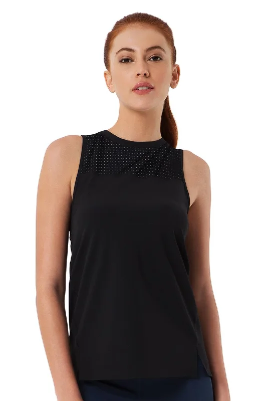 plus size bralette bras for comfortSmooth and Seamless Fitness Tank Top - Black