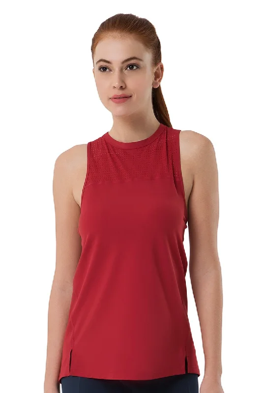 plunge push up bras for a bold lookSmooth and Seamless Fitness Tank Top - Deep Claret