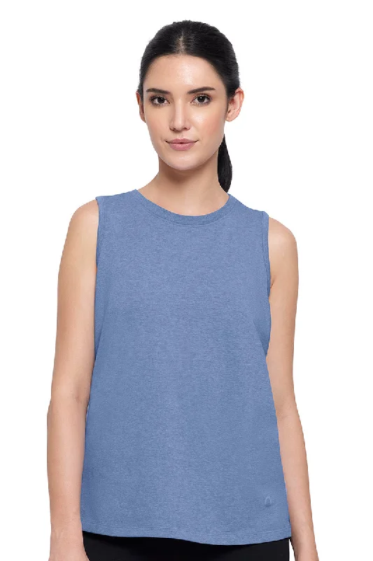 full cup bras for complete coverageEssential Tank Top - Infinity Blue Marl