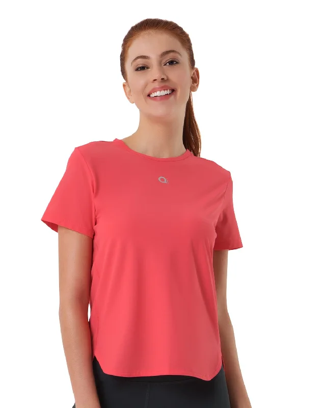seamless backless bras for summer dressesSmooth and Seamless Fitness T-shirt - Flamingo Pink
