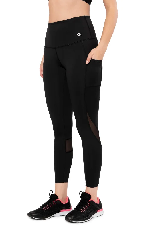 sleep bras with adjustable strapsFlaunt Panelled High Rise Active Leggings - Jet Black