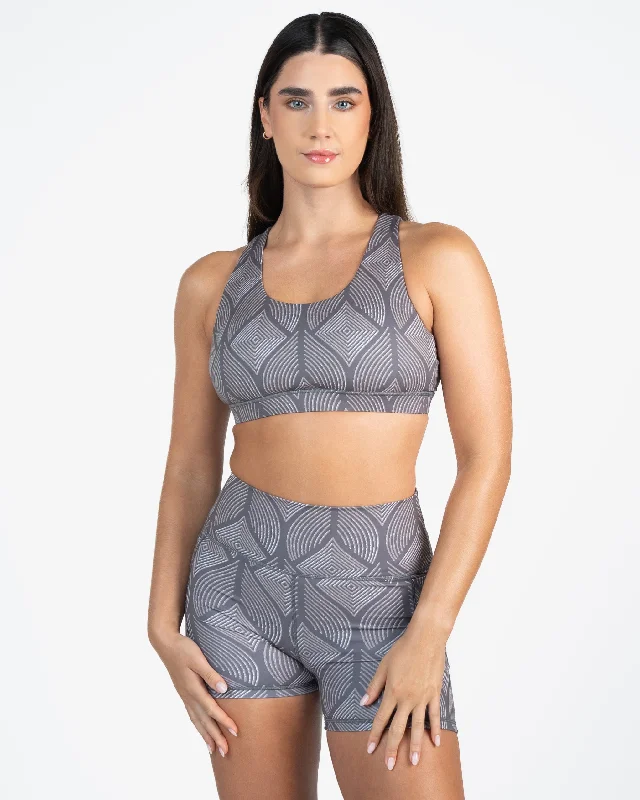 minimizer bras to reduce bust sizeLattice Back Sports Bra - Grey Peacock