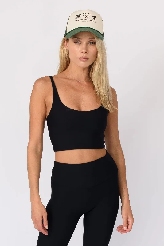 beaded women sport bra for a glamorous touchPaige Crop - Black