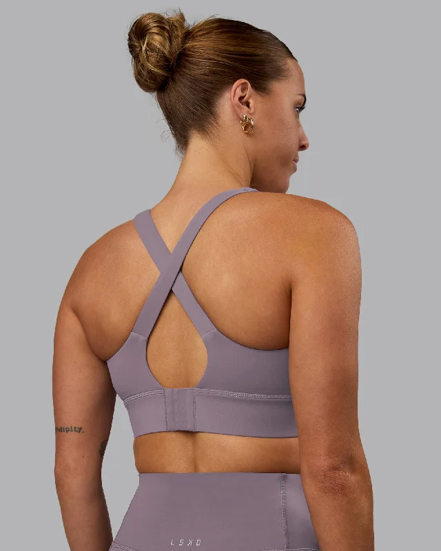 strapless lace bras for formal eventsSculpt Sports Bra - Purple Sage