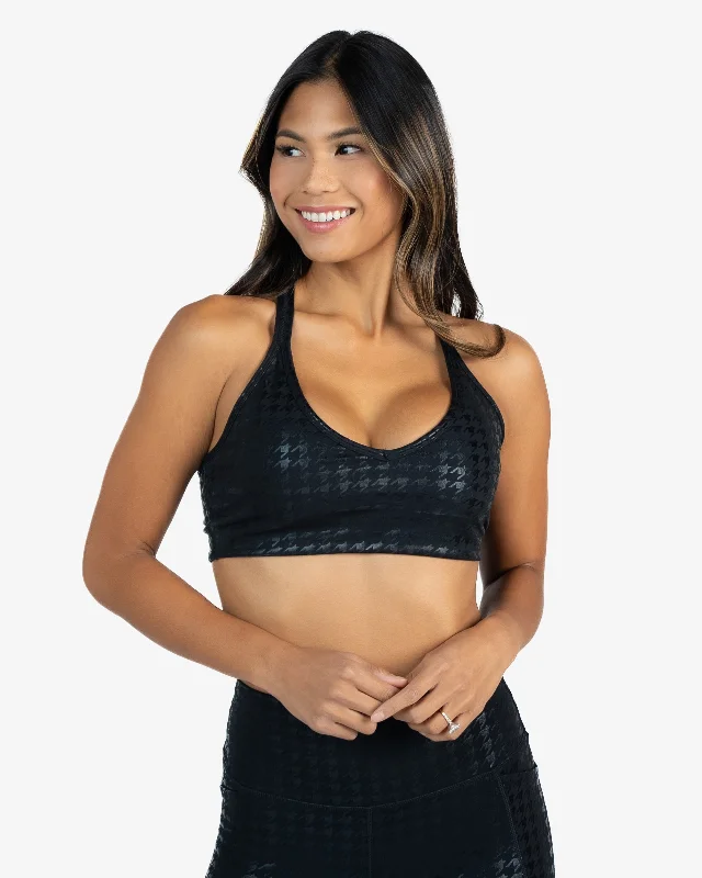 sports bras for high impact workoutsSkin Move Bra - Black Houndstooth