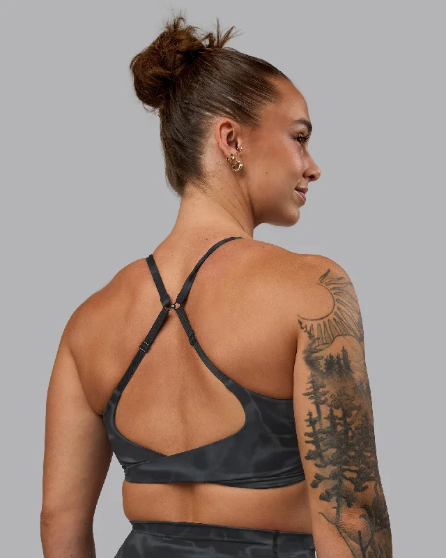 nursing bras for new mothersTwist Sports Bra - Tranquil-Black
