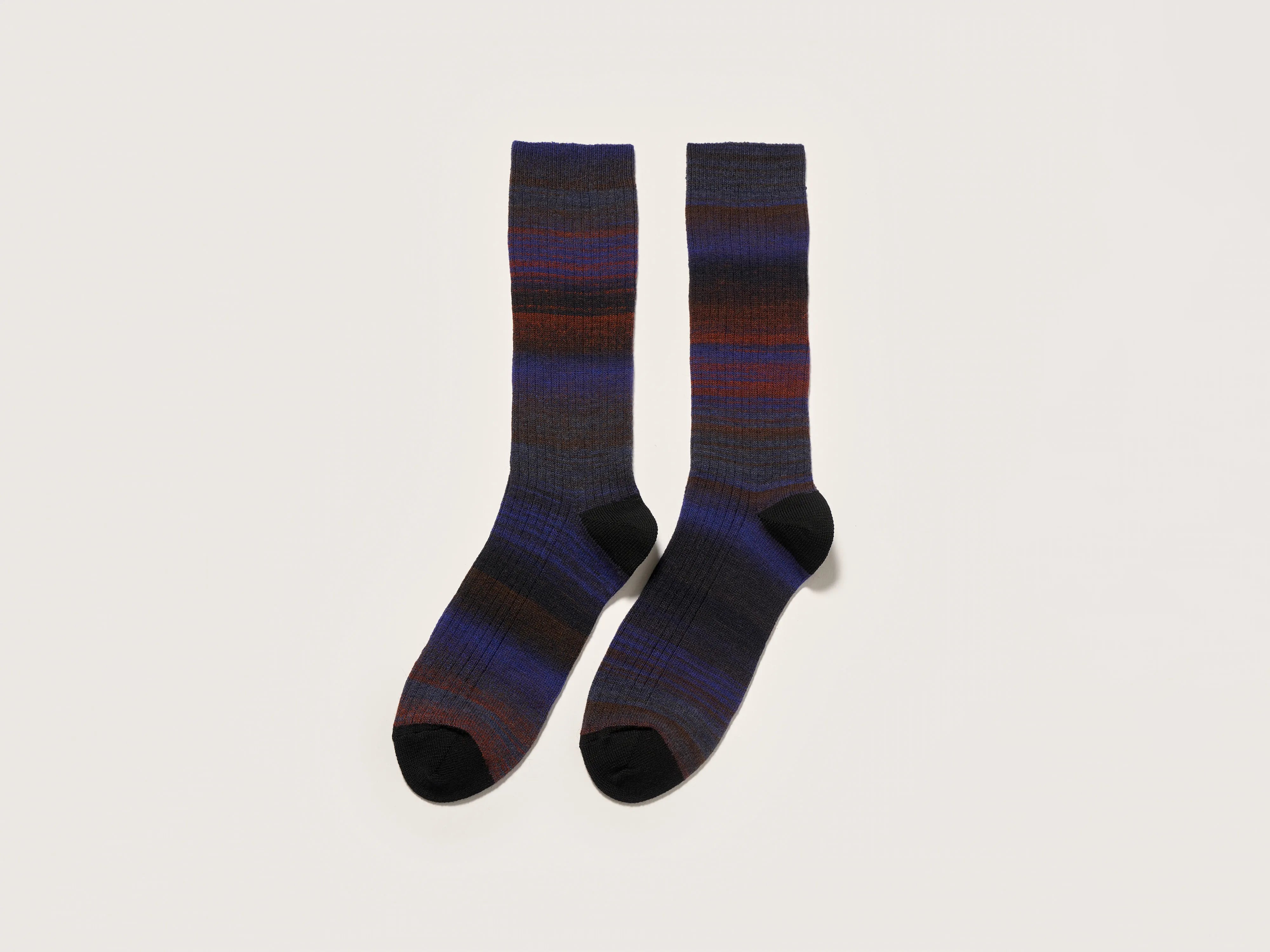 Baque rib-knit socks (242 / W / COMBO A)